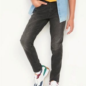 Old Navy Original Taper Built-In Flex Black Jeans with adjustable waistband Sz 8